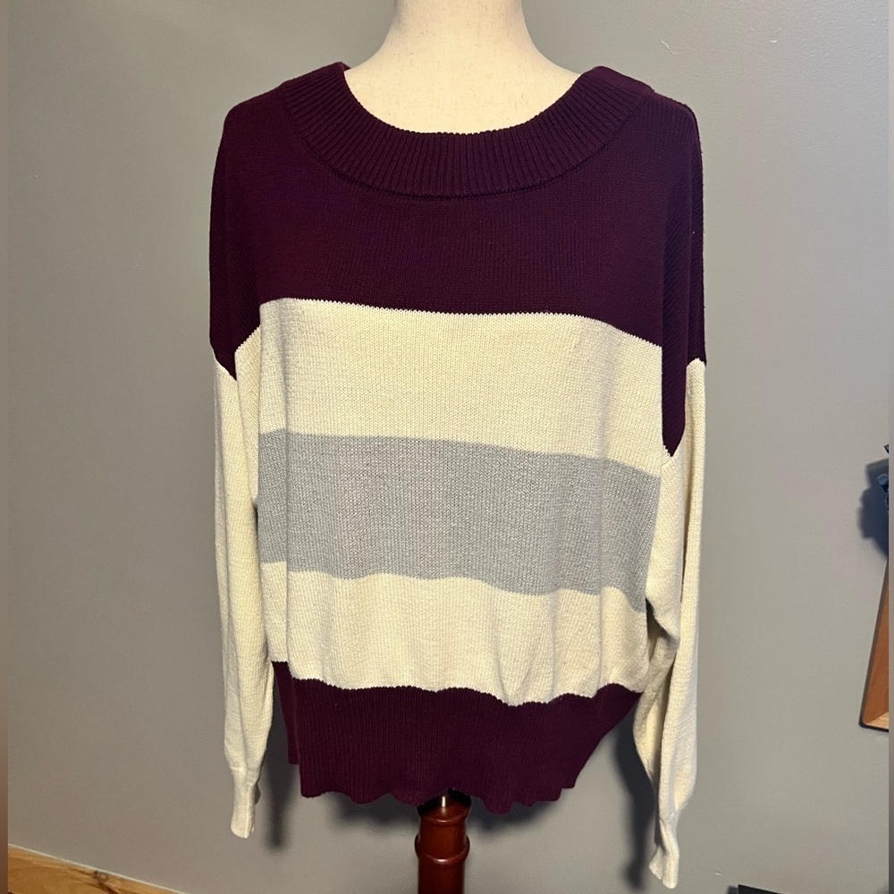 Lucky Brand wide neck sweater